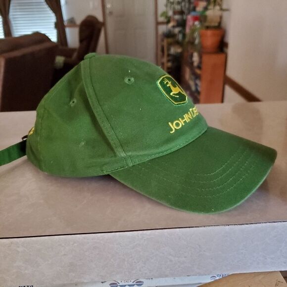 John Deere Trucker Farmer Baseball Cap Green Adjustable Kids Size Embroidered - Picture 5 of 7